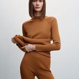 Mango Ribbed Knit Set